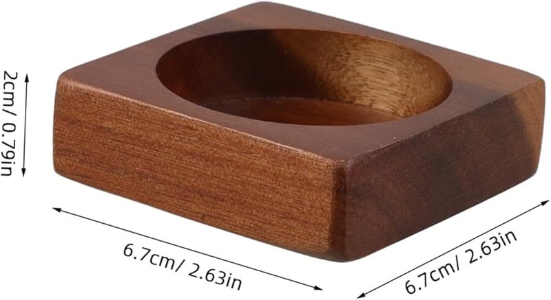 Wooden Pepper Grinder Holder Tray For Kitchen Countertop Organization Collects Loose Spices - Image 2